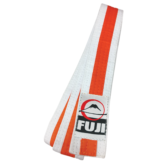 Fuji White Striped Rank Belts - Hatashita