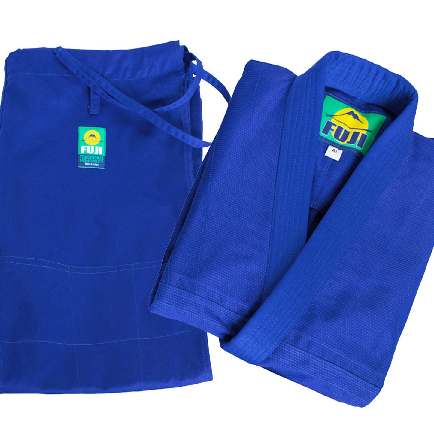 Fuji BJJ Gi - Brazilian Pride Edition with White Belt (Blue) | FUJI OUTLET