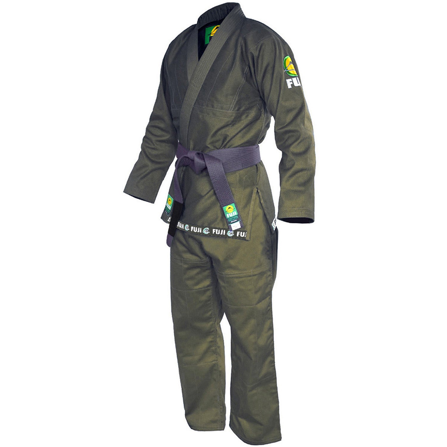 Fuji BJJ Gi - Brazilian Pride Edition with White Belt (Army Green) | FUJI OUTLET