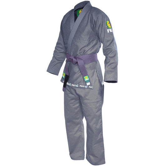 Fuji BJJ Gi - Brazilian Pride Edition with White Belt (Grey) | FUJI OUTLET