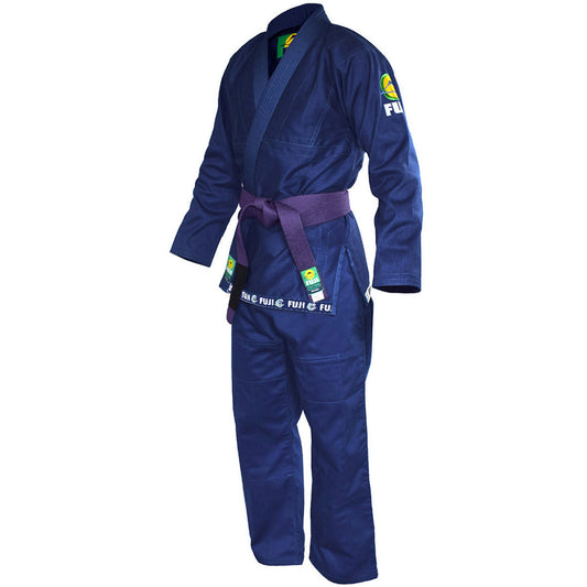 Fuji BJJ Gi - Brazilian Pride Edition with White Belt (Navy Blue) | FUJI OUTLET