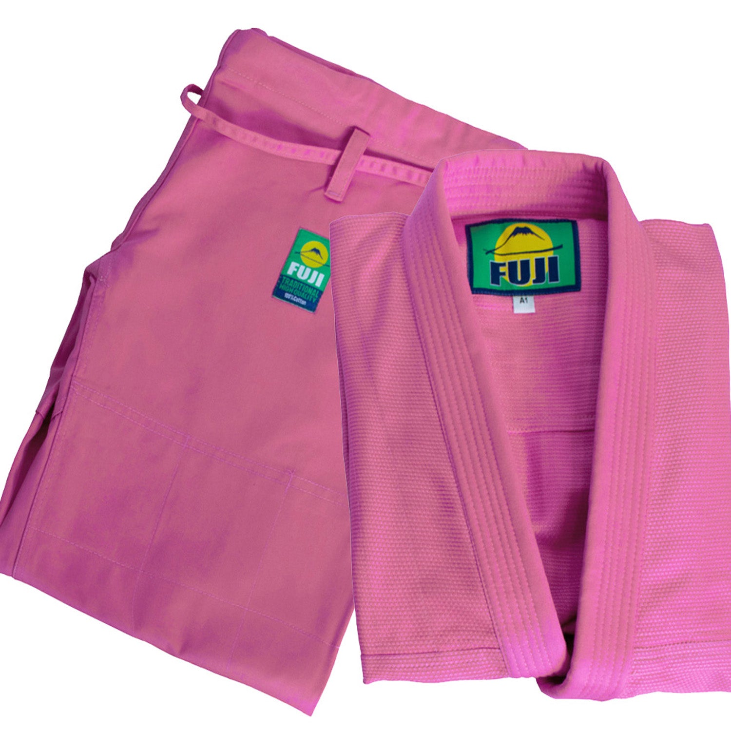 Fuji BJJ Gi - Brazilian Pride Edition with White Belt (Pink) | FUJI OUTLET