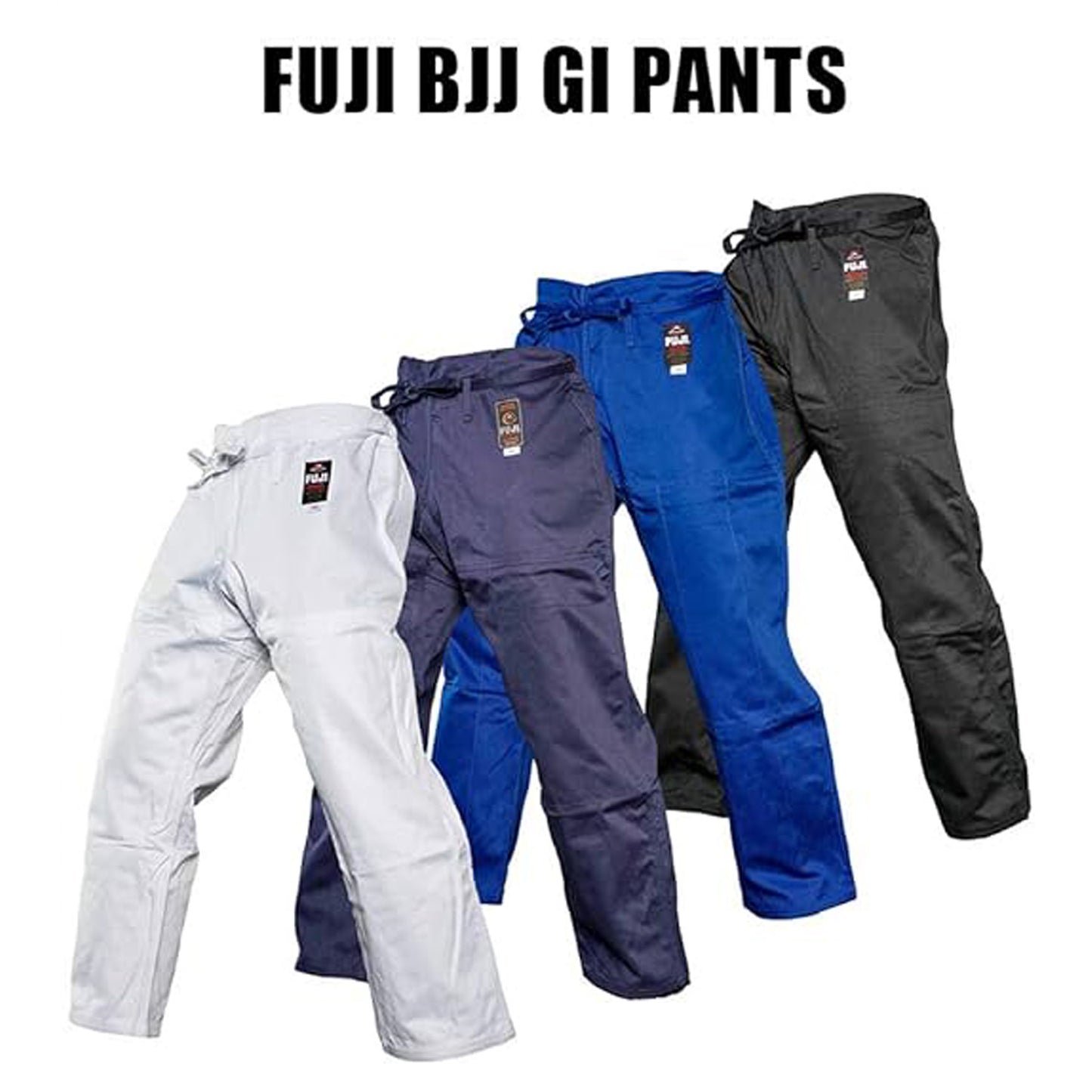 FUJI GI Pants- Adult Brazillian Jiu-Jitsu Pant with Flat Drawstring