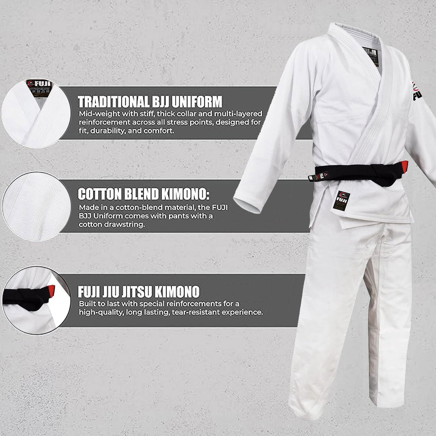 Fuji BJJ Gi - Kids Original Brazilian Jiu Jitsu Uniform | Fuji Outlet